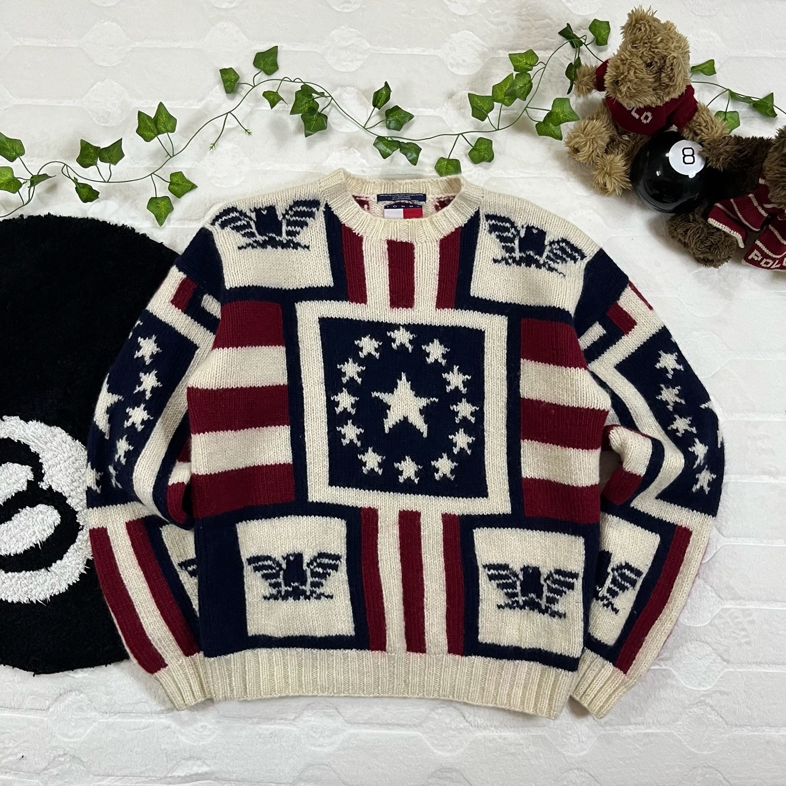 Tommy Hilfiger Vintage “Hand Knitted” Americana Sweater
