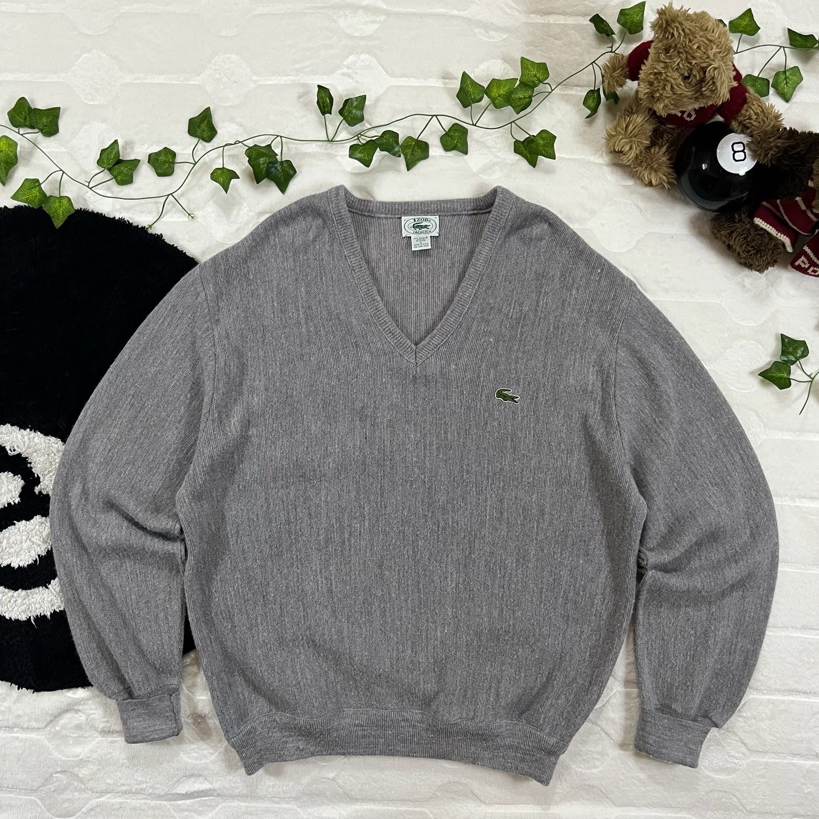 Vintage Izod Lacoste Orlon V-Neck Sweater