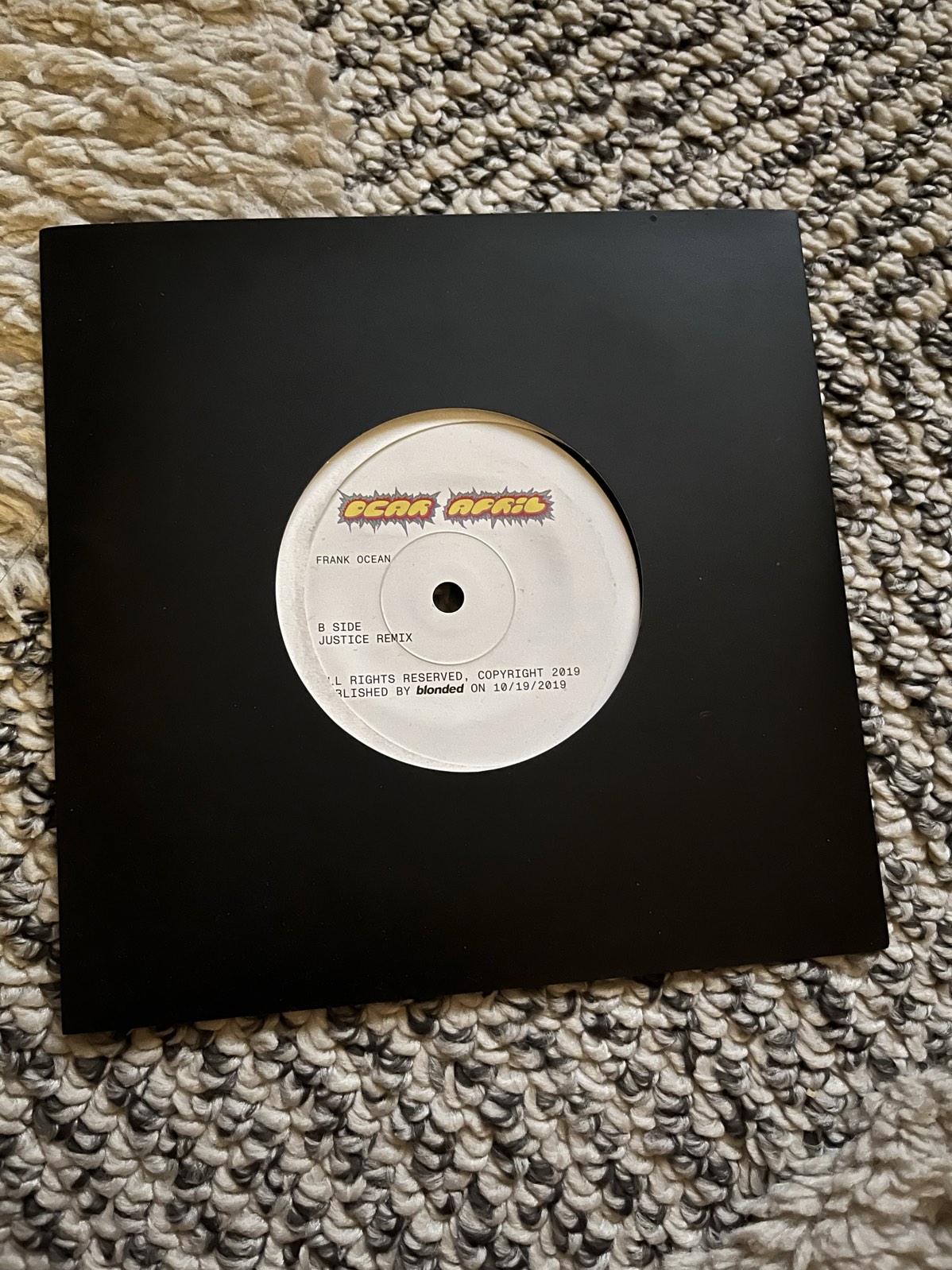 Frank Ocean - Dear April - 7" Vinyl