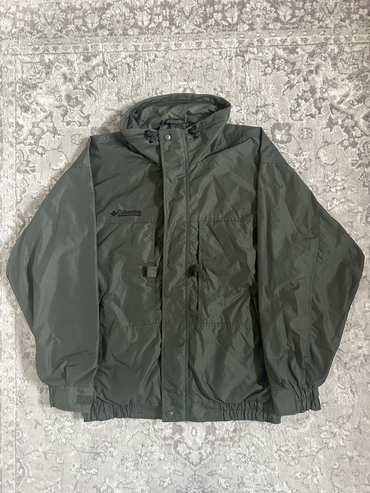 Olive Columbia Windbreaker