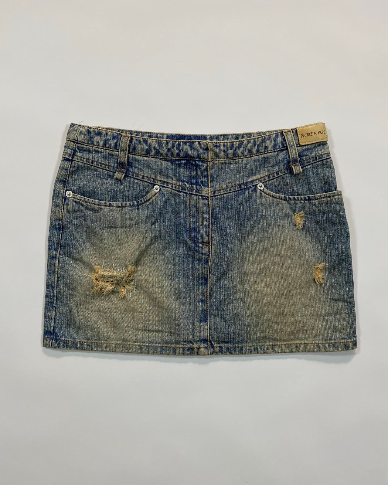 Low Rise Denin Skirt