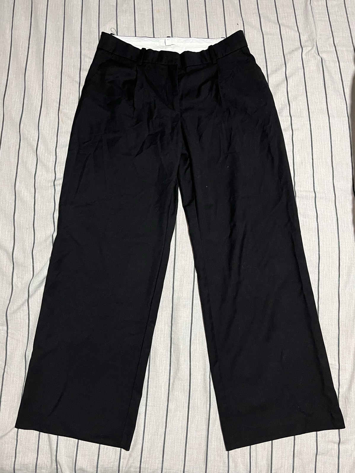Pantalón Negro H&M Tipo Sastre/recto