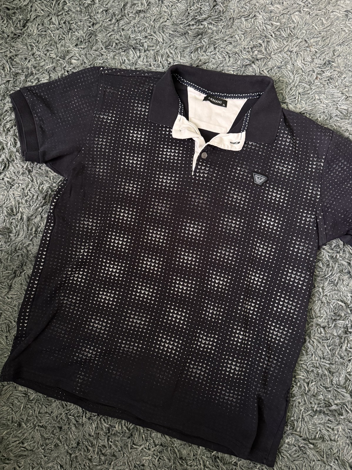 Polo/polera Cuello Piqué Armani Jeans Talla XL Fit M