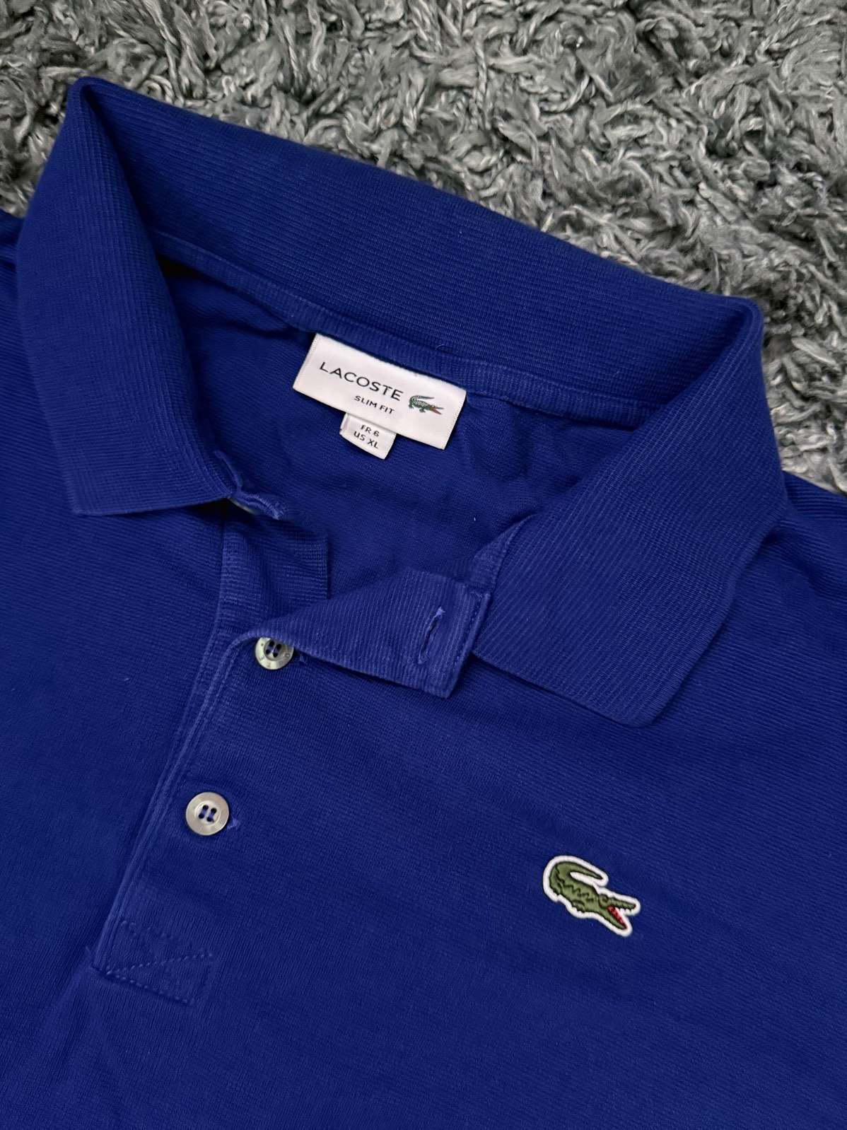 Polo/polera Cuello Piqué Lacoste Talla XL Fit M