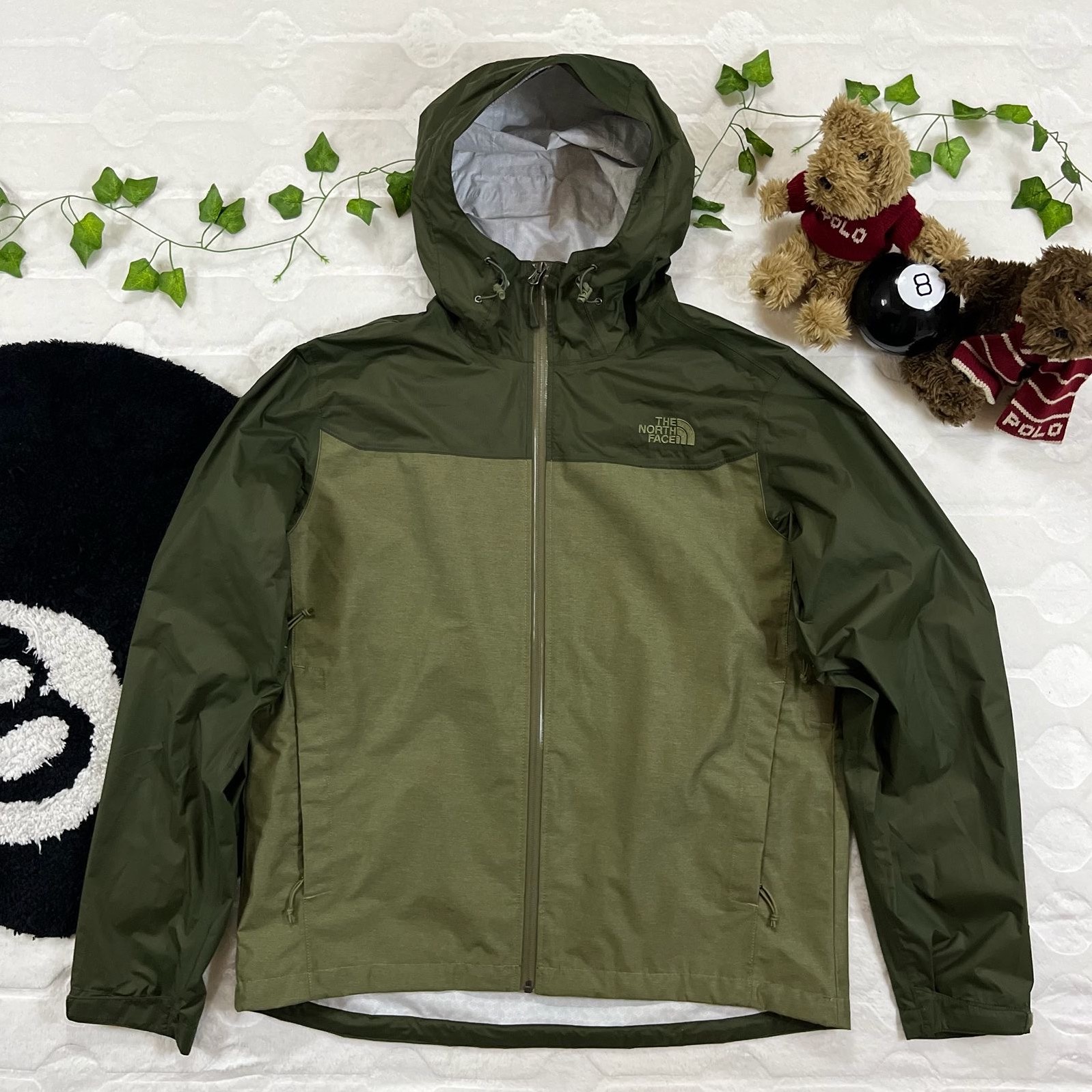 The North Face Antora Jacket — Two-Tone Olive/Khaki