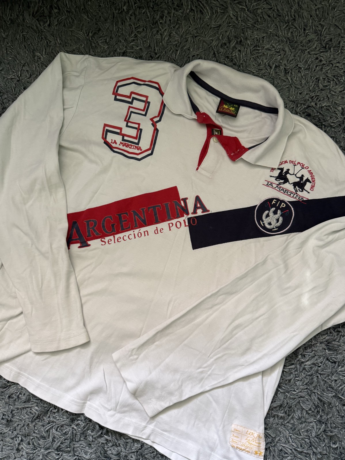 Polo La Martina Talla XXL Fit L Pequeño Detalle Parte Delantera