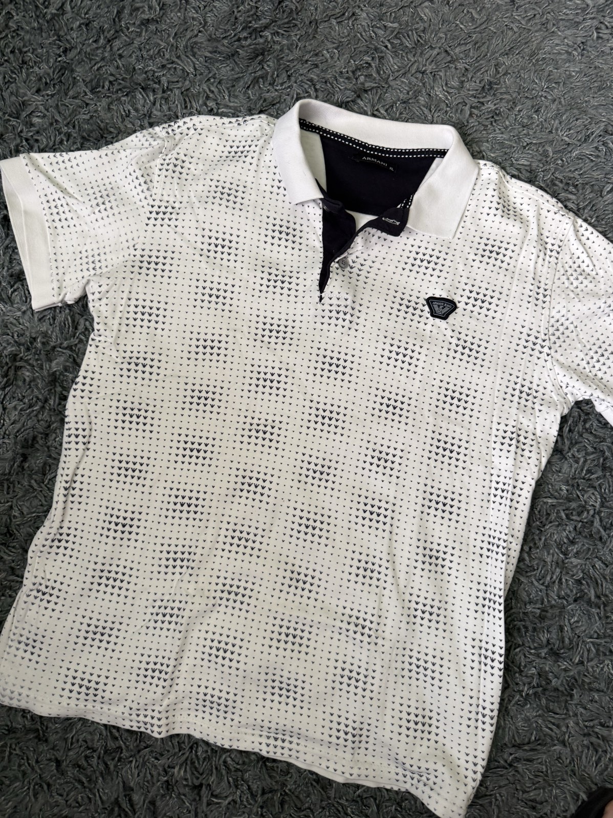 Polo/polera Cuello Piqué Armani Jeans Talla XL Fit M
